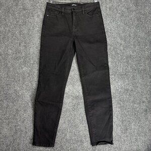 Buffalo David Bitton Jeans Womens 8  Mollie High Rise Stretch Skinny Black Cotto